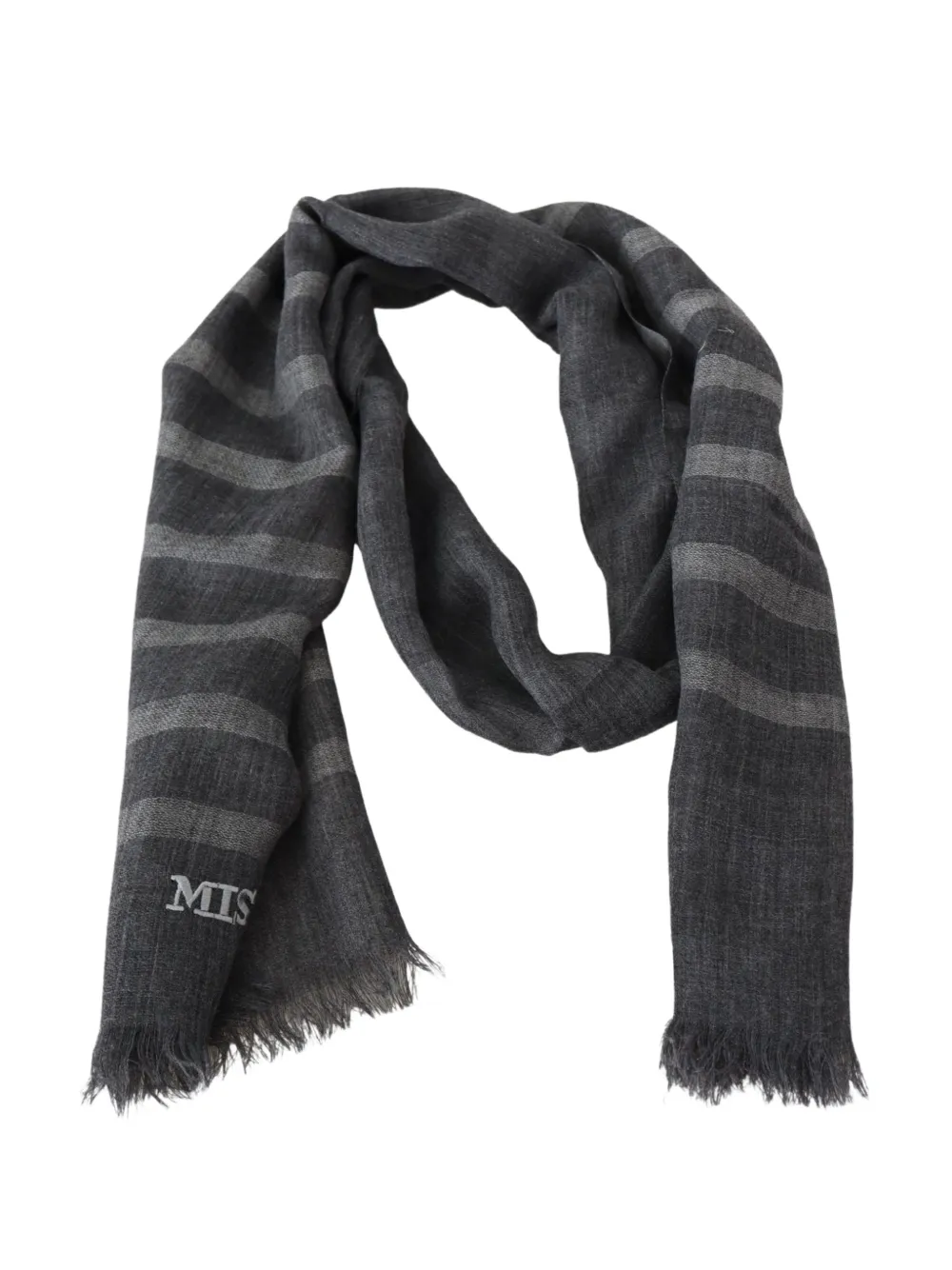 Missoni Gestreepte sjaal Grijs