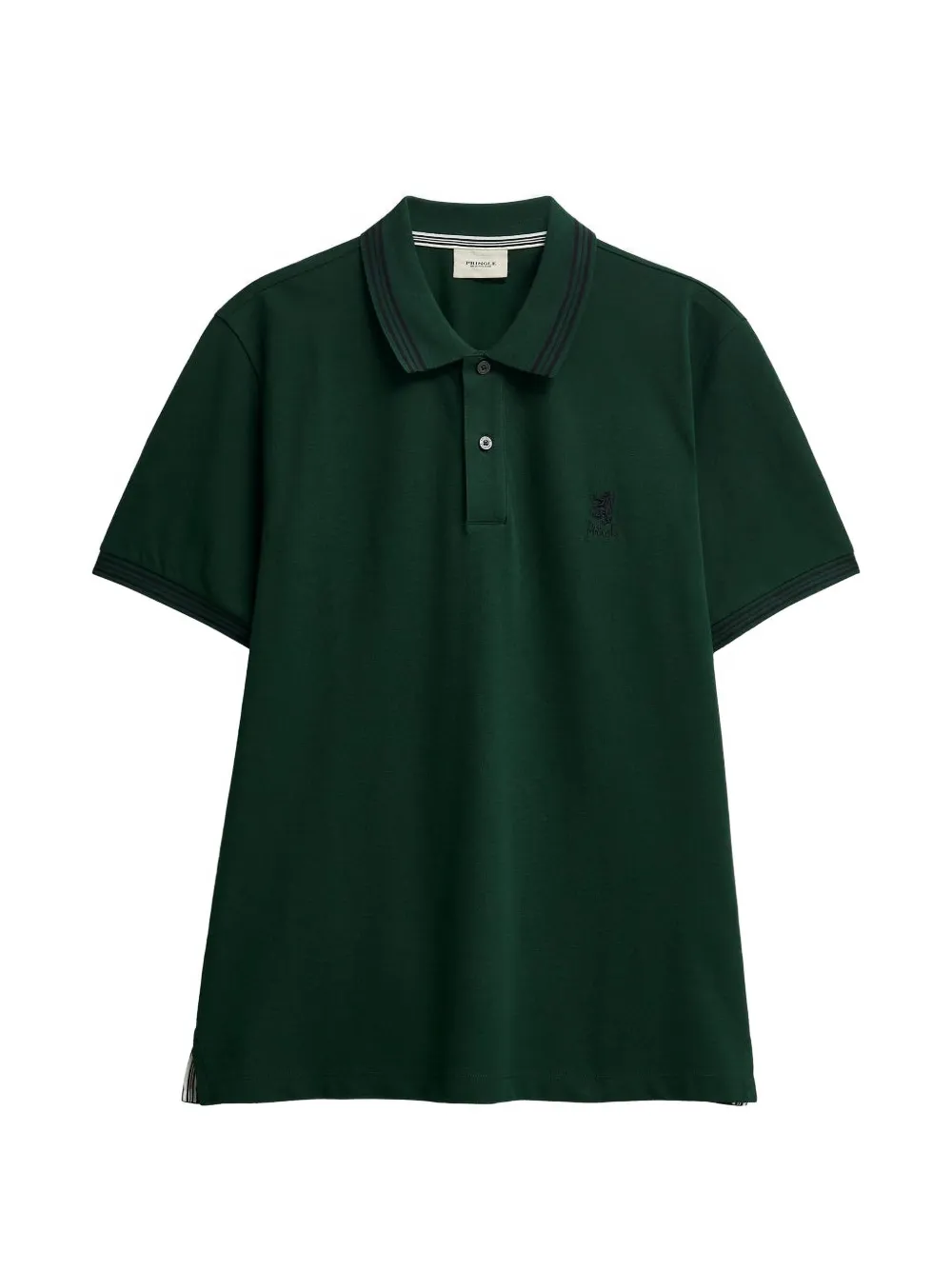 Pringle of Scotland Polo con dettagli a righe - Verde