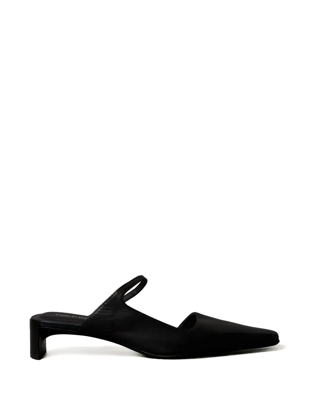 Calvin Klein Mules mit eckiger Kappe - Schwarz