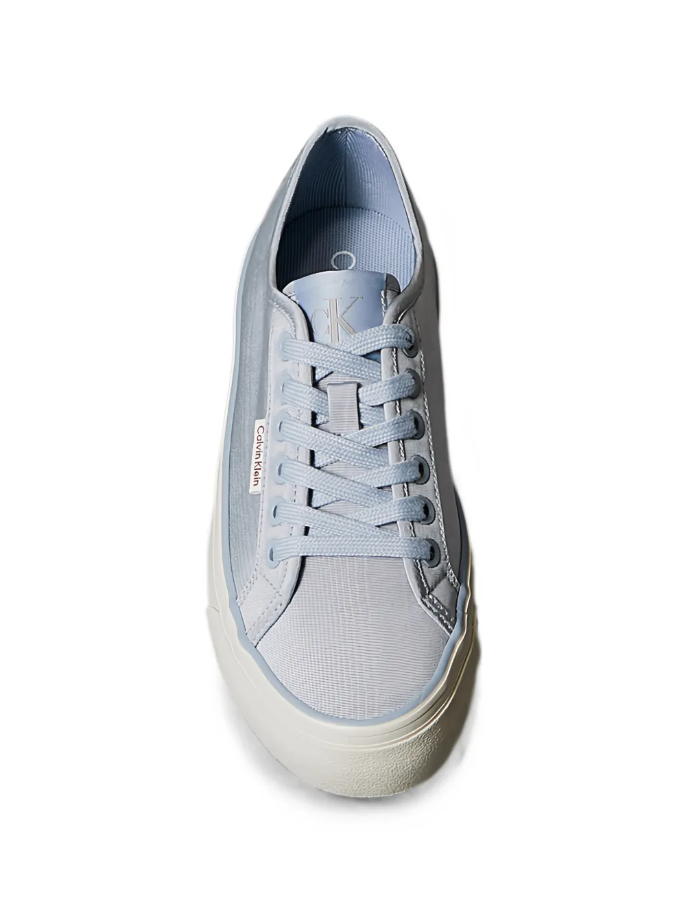 Calvin Klein lace-up platform sneakers Blauw