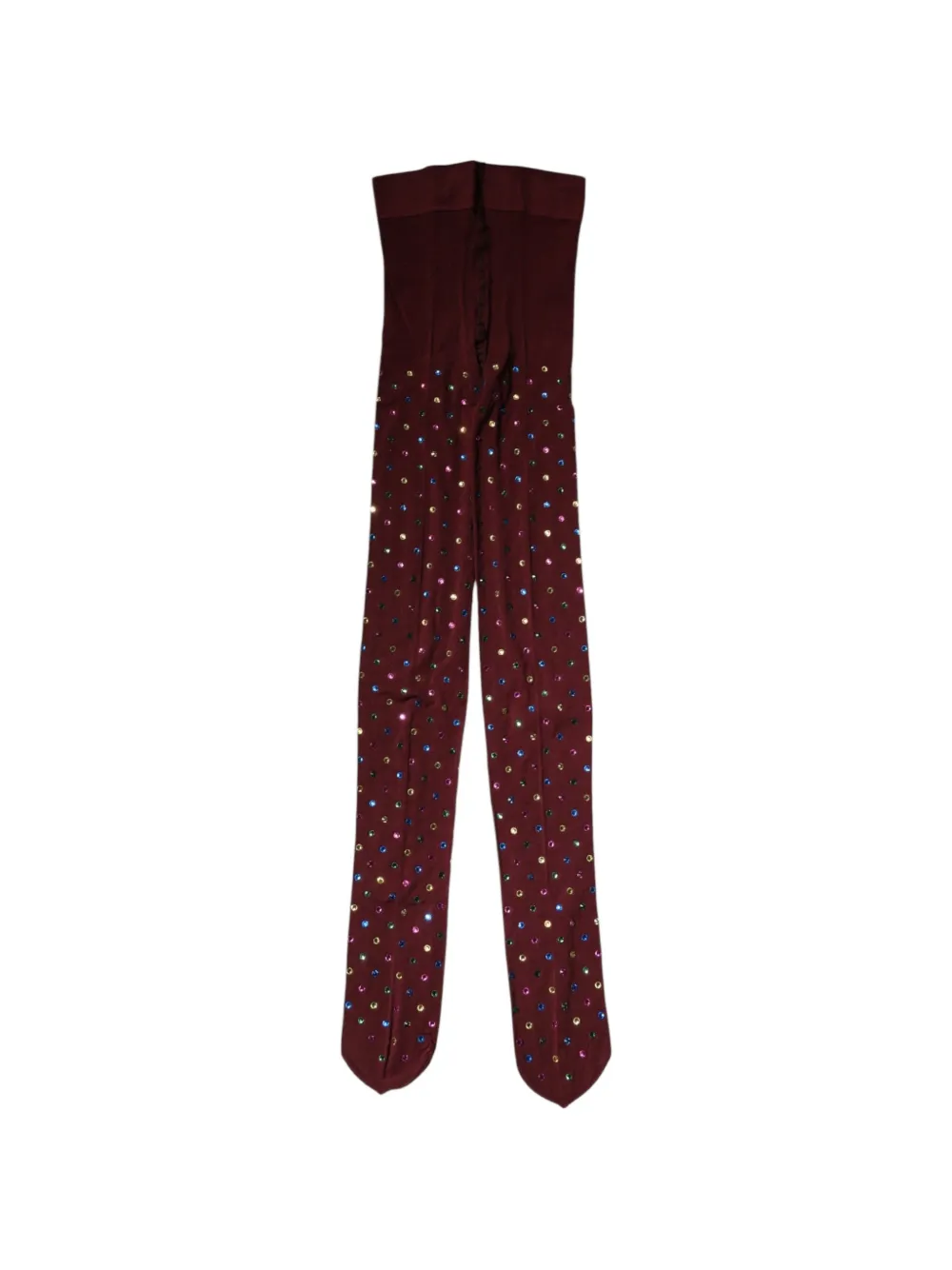 Dolce & Gabbana Netzstrumpfhose mit Strass - Braun