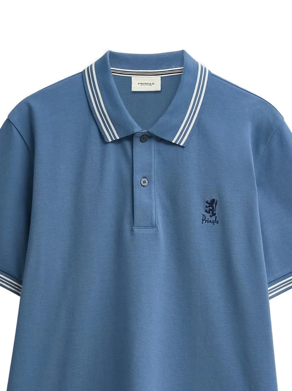 Pringle of Scotland Piqué poloshirt Blauw