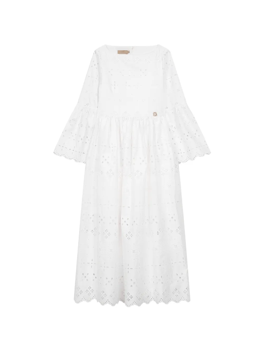 ELIE SAAB JUNIOR bell-sleeve dress - Nude