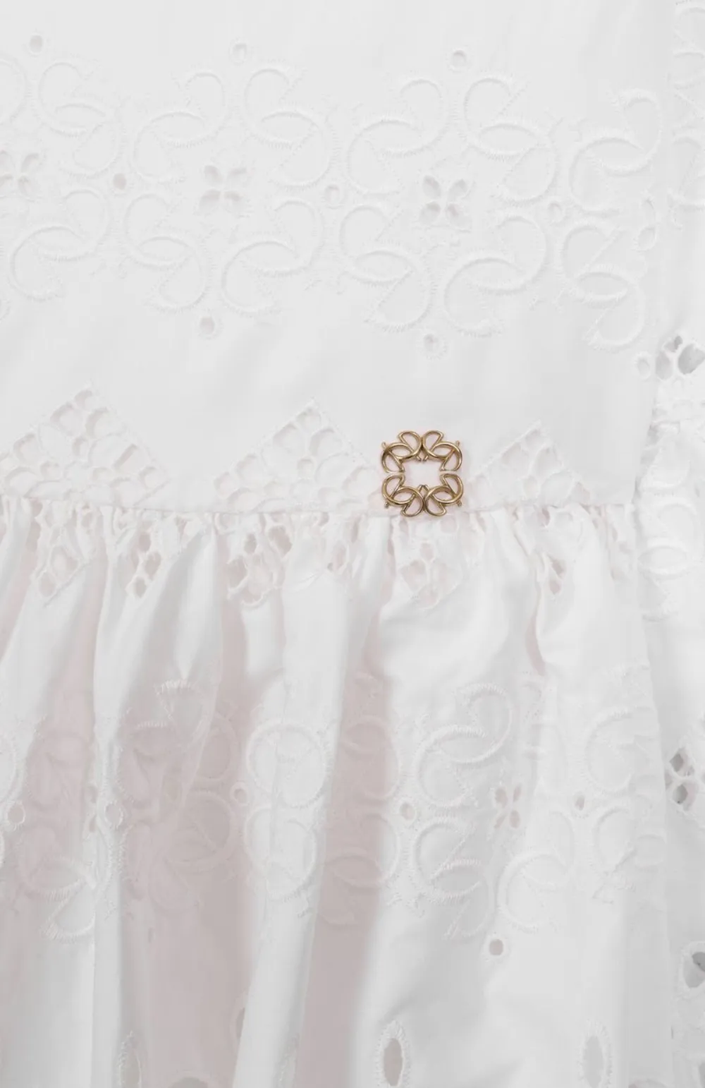 ELIE SAAB JUNIOR Jurk met klokmouwen Beige