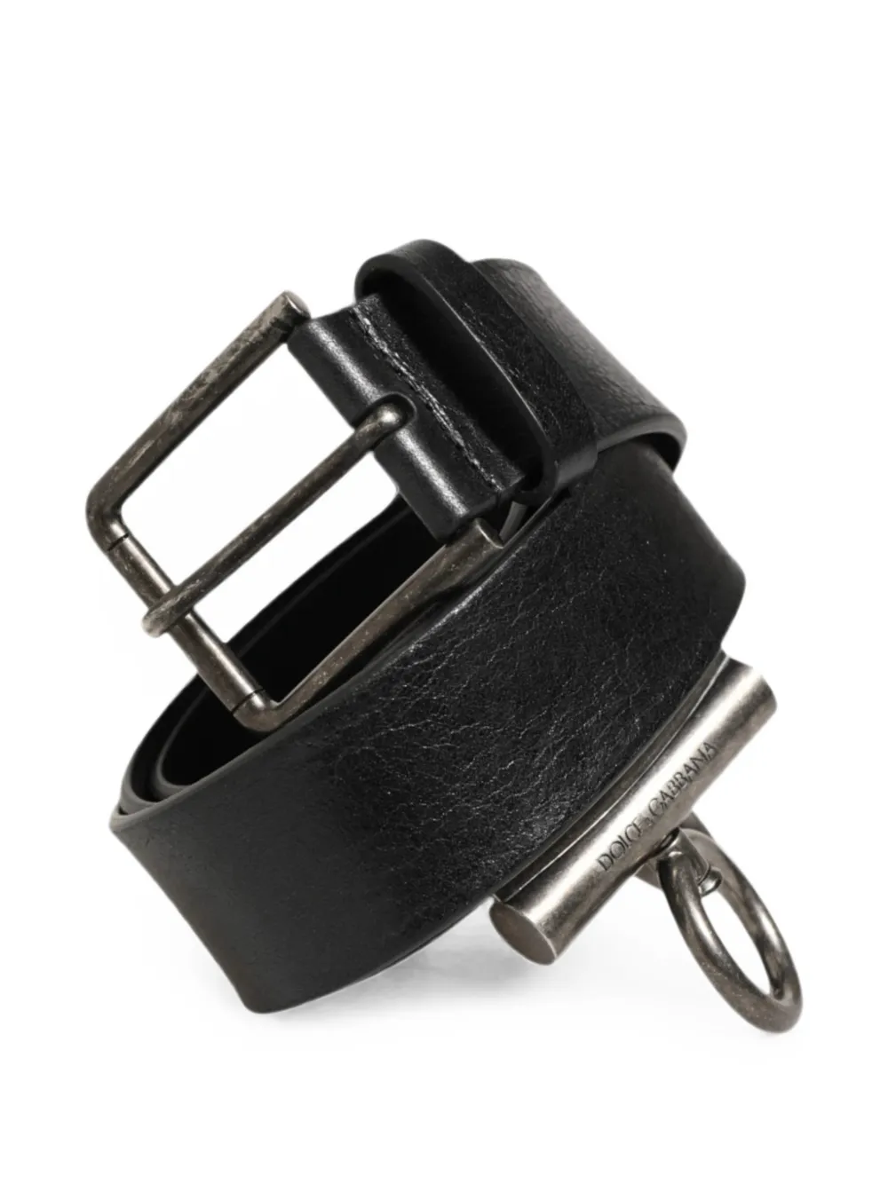 Dolce & Gabbana Cintura con anello - Nero