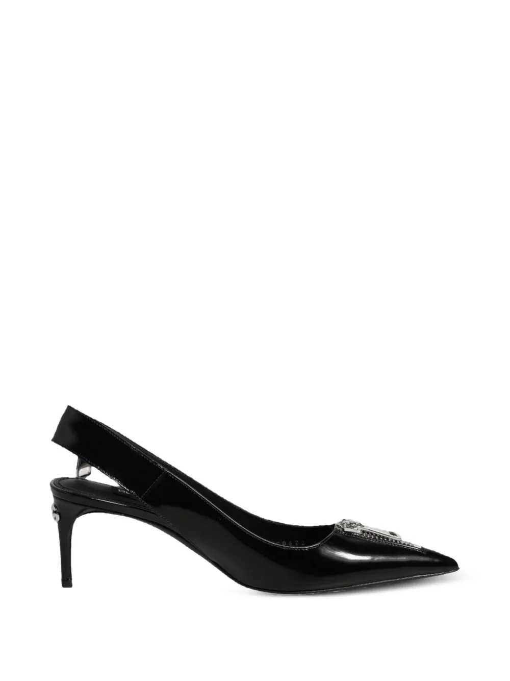 Dolce & Gabbana zipper-detail patent-finish pumps · 37