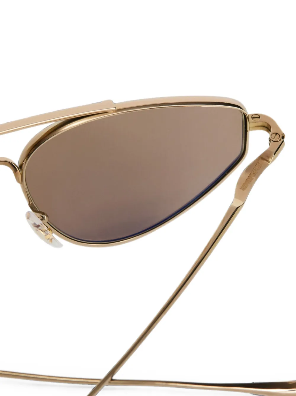 Jil Sander geometric-frame Sunglasses | Gold | FARFETCH ZA