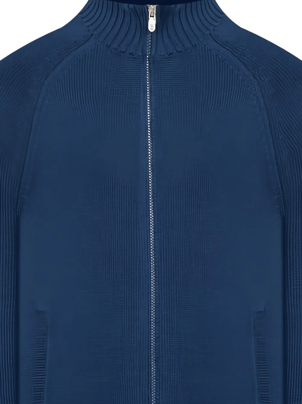 Brunello Cucinelli Vest met raglan mouwen en rits Blauw