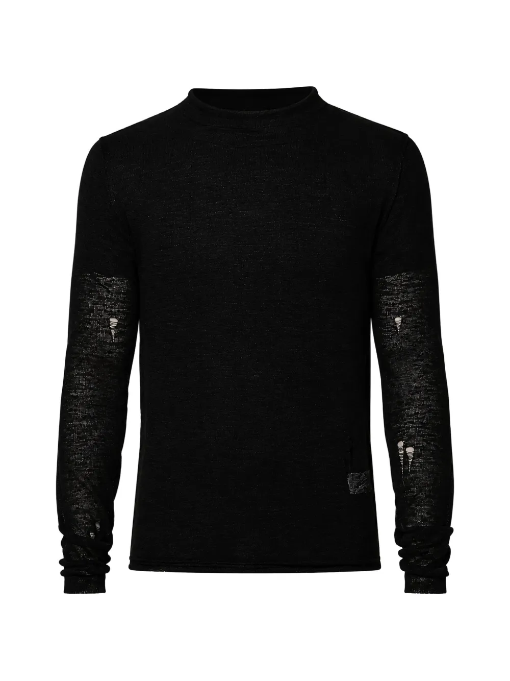 Dolce & Gabbana Langarmshirt im Distressed-Look - Schwarz