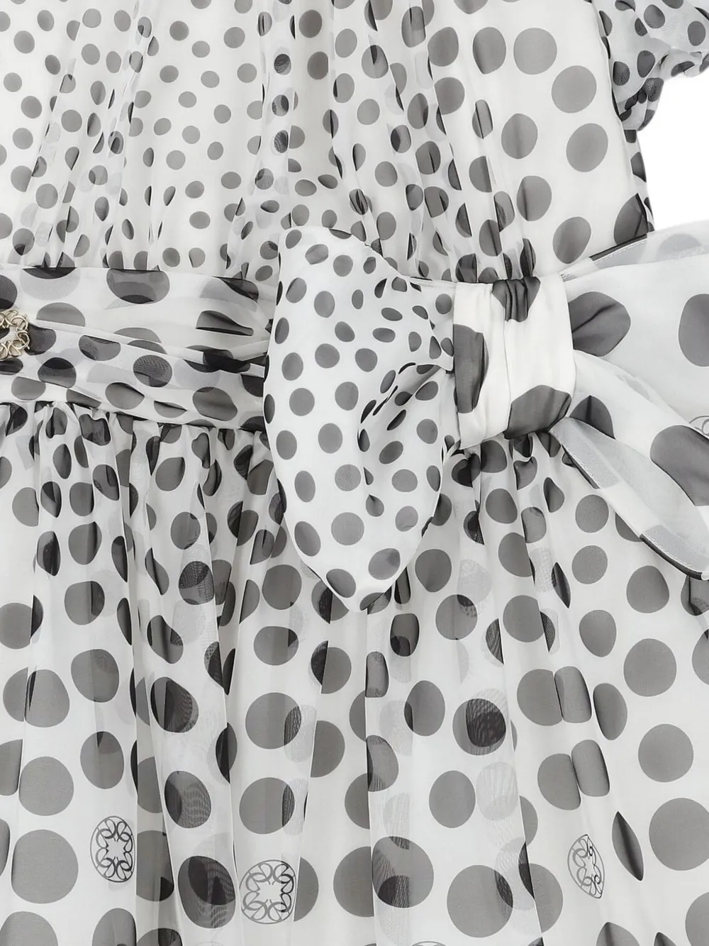ELIE SAAB JUNIOR Jurk met strikdetail Wit