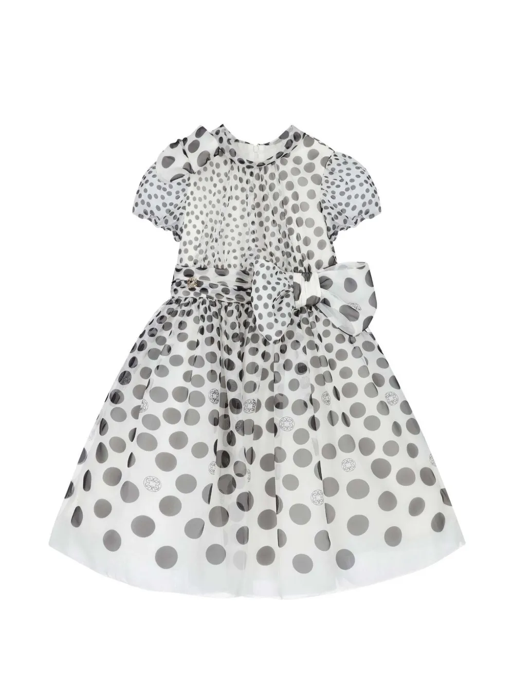 ELIE SAAB JUNIOR bow-detail dress - Bianco