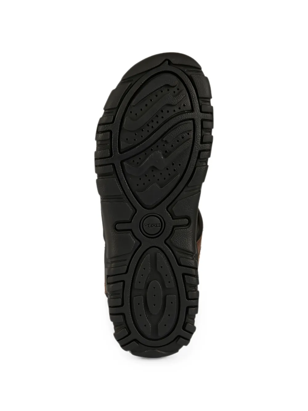 Geox Strada perforated touch-strap sandals Bruin