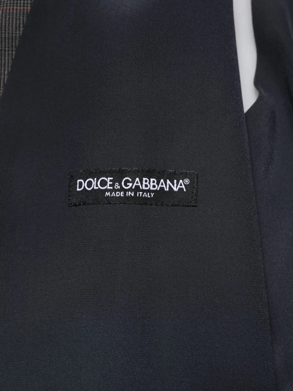 Dolce & Gabbana Geruit gilet met V-hals Grijs