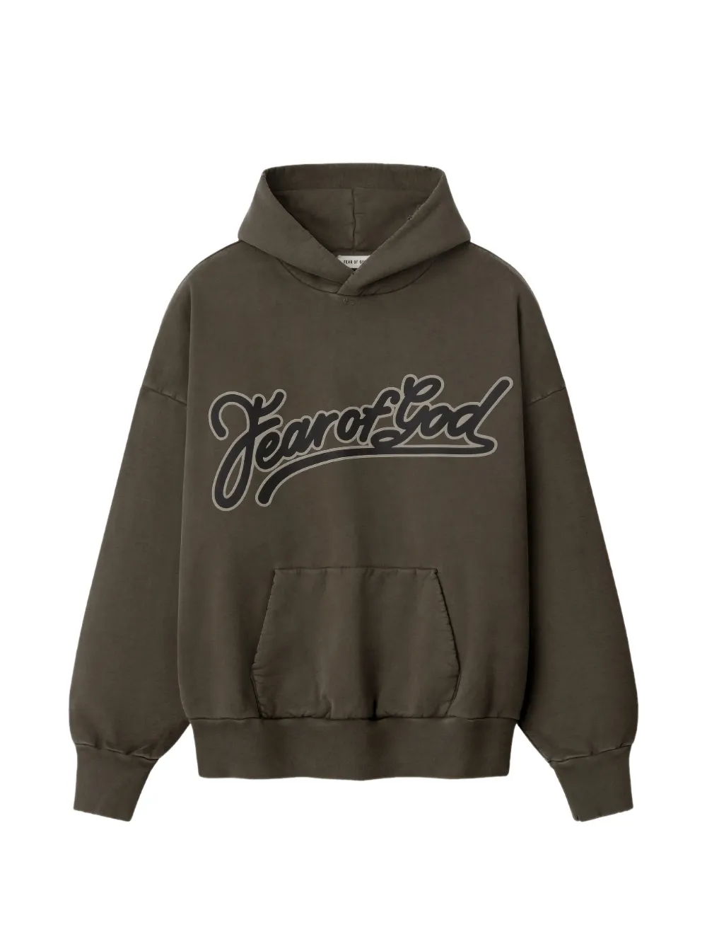 Fear Of God Felpa con cappuccio e logo - Verde