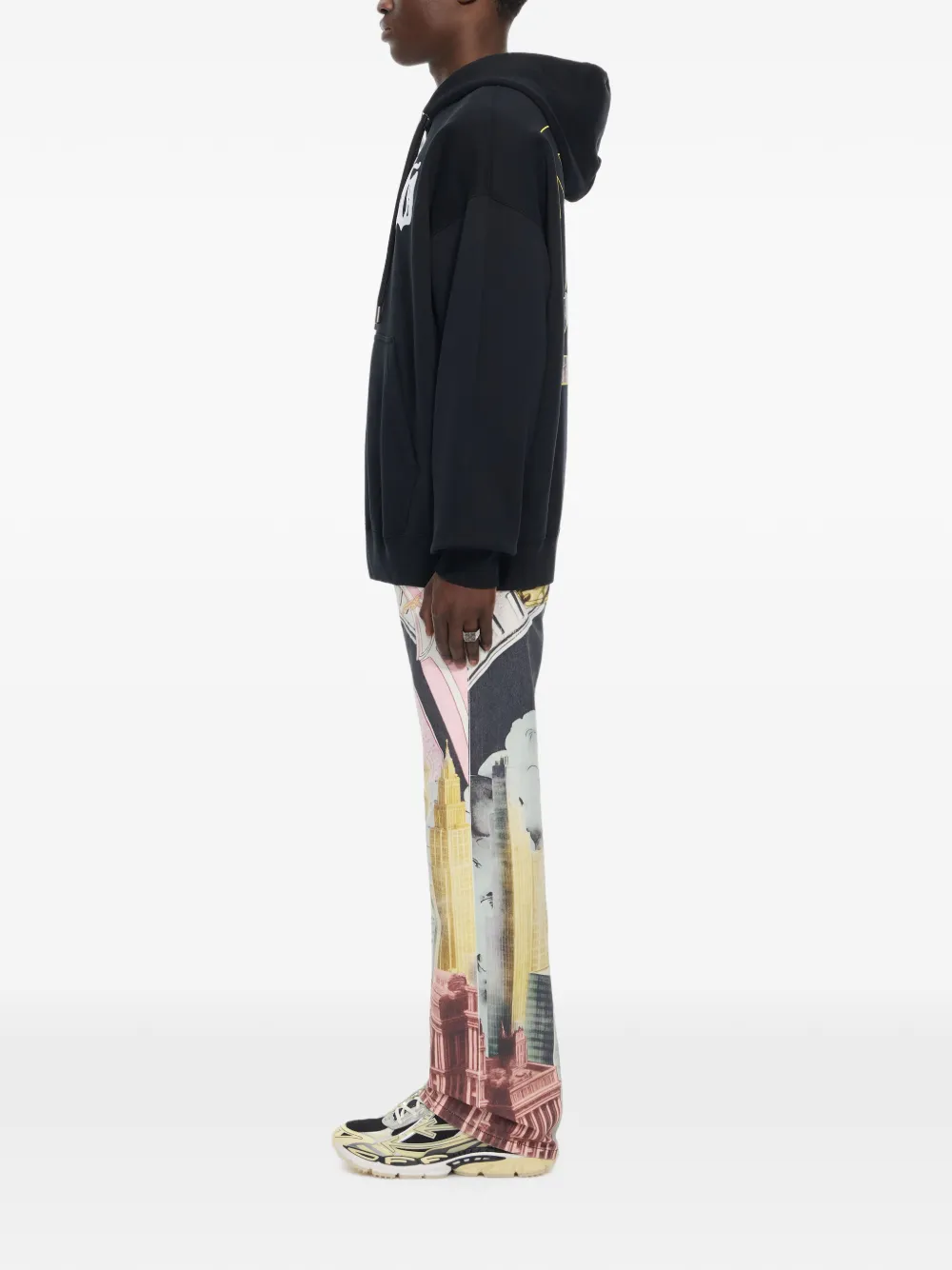 Off-White Palace Arrow hoodie met trekkoord en logo-print Zwart