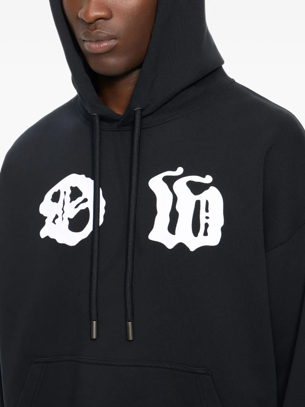 Off-White Palace Arrow hoodie met trekkoord en logo-print Zwart