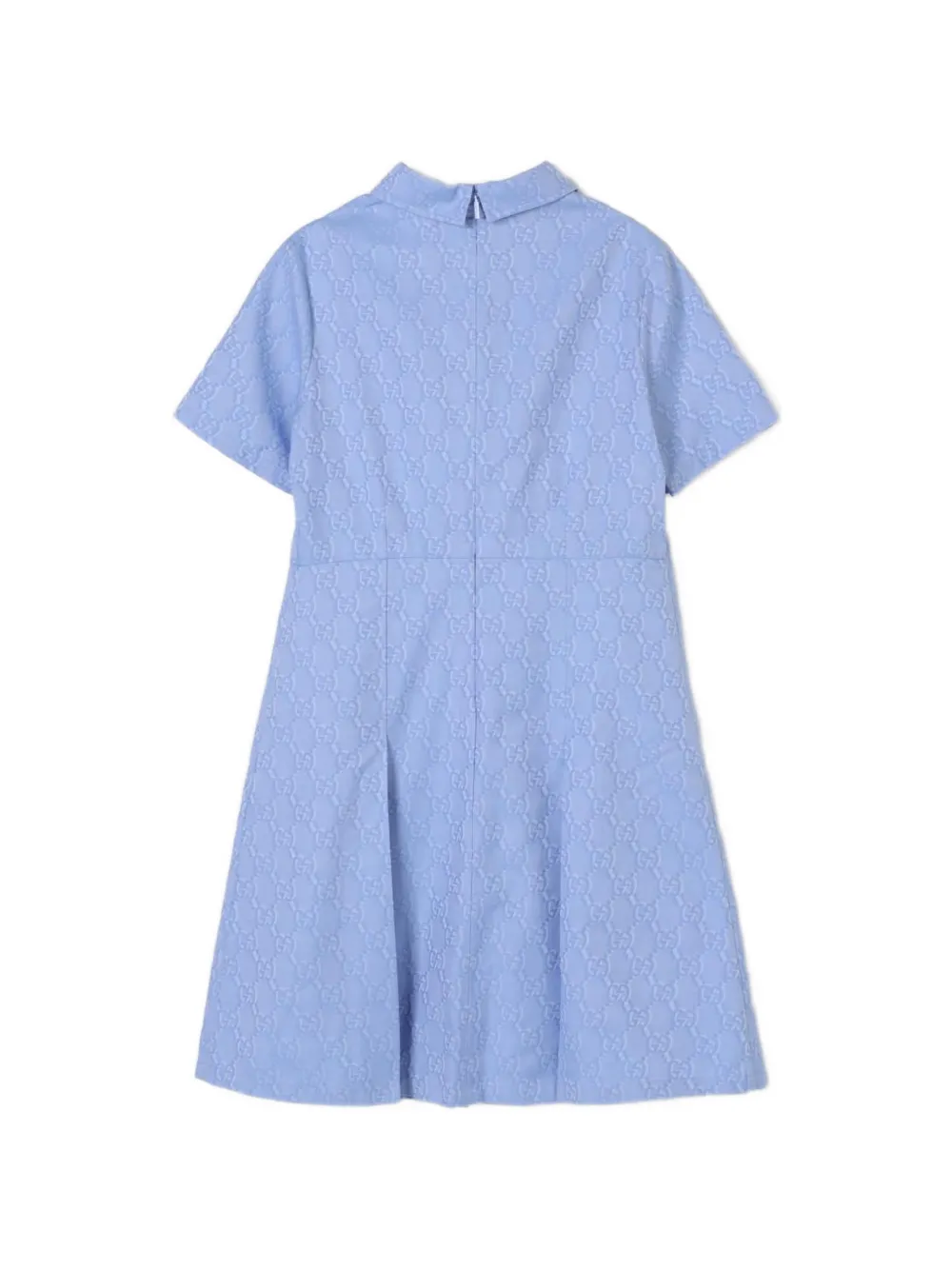 Gucci Kids GG jurk met plooien Blauw