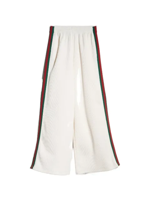 Gucci web-stripe rib-knit track pants