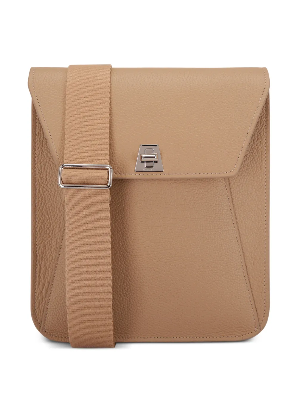 Akris grained leather turn-lock cross body bag - Toni neutri