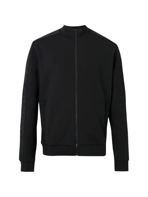Karl Lagerfeld logo-tape zip-up sweater