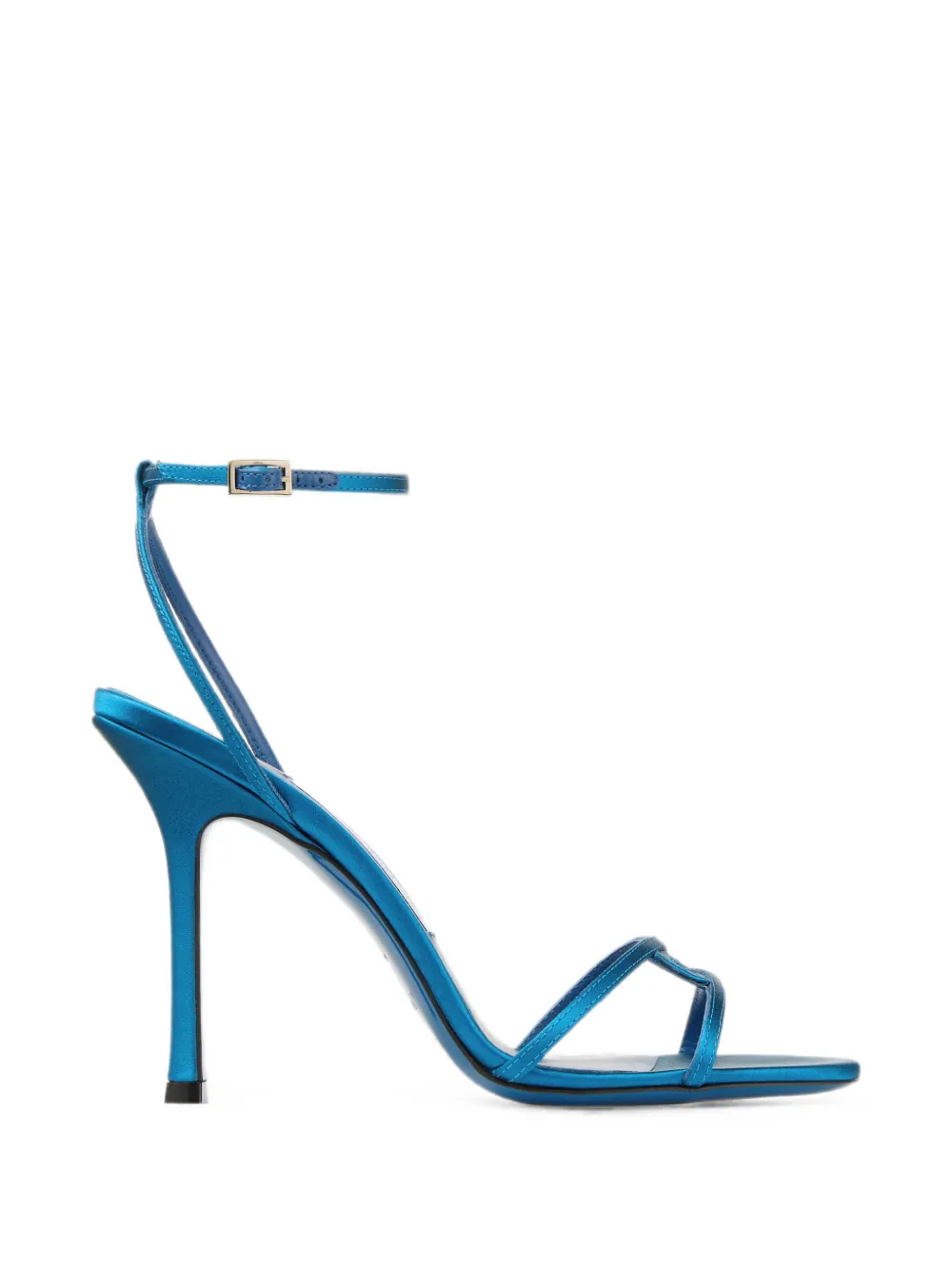 Jimmy Choo Leo 100 satin sandals Blauw