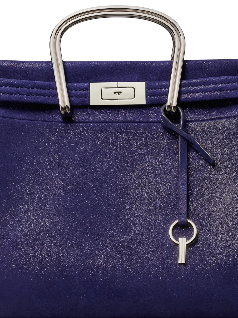 Tory Burch Kleine Lee Radziwill suède shopper Paars