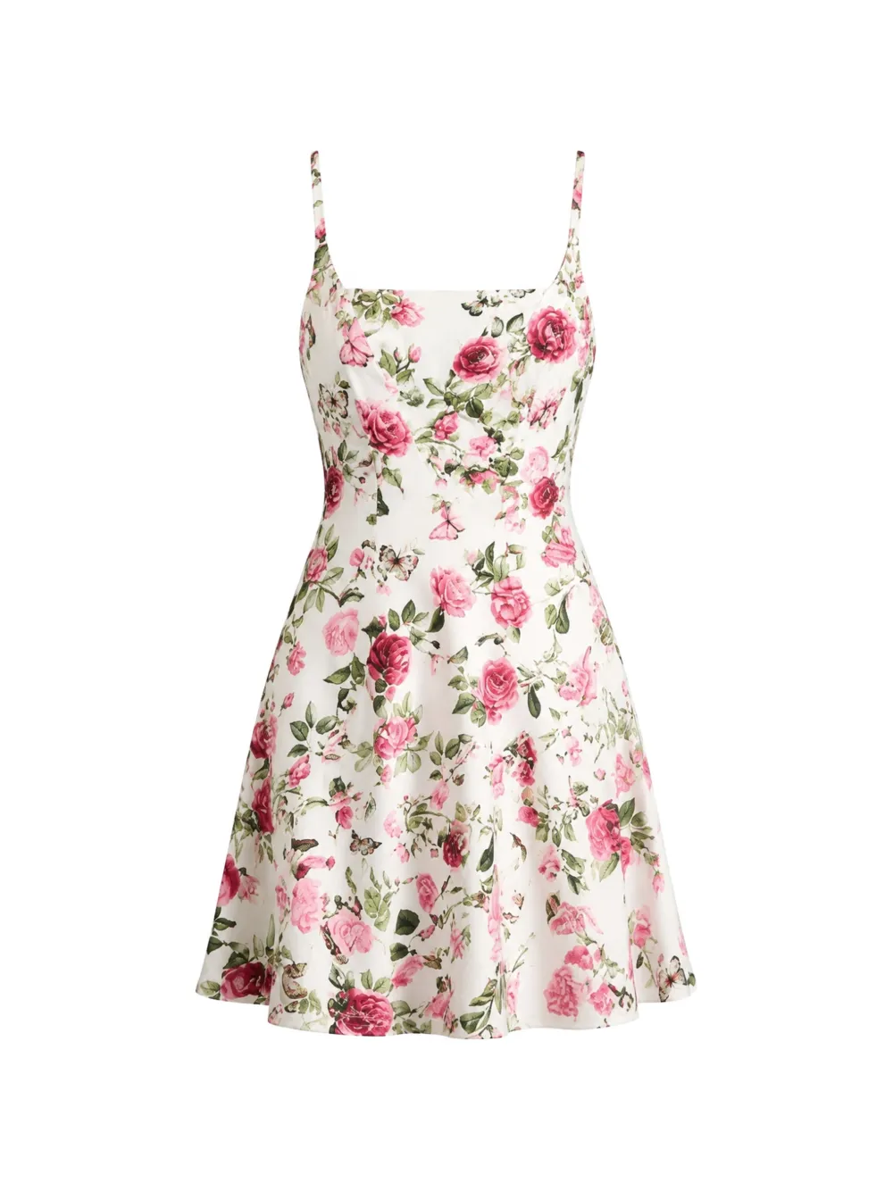 alice + olivia Abito corto Julia a fiori - Bianco