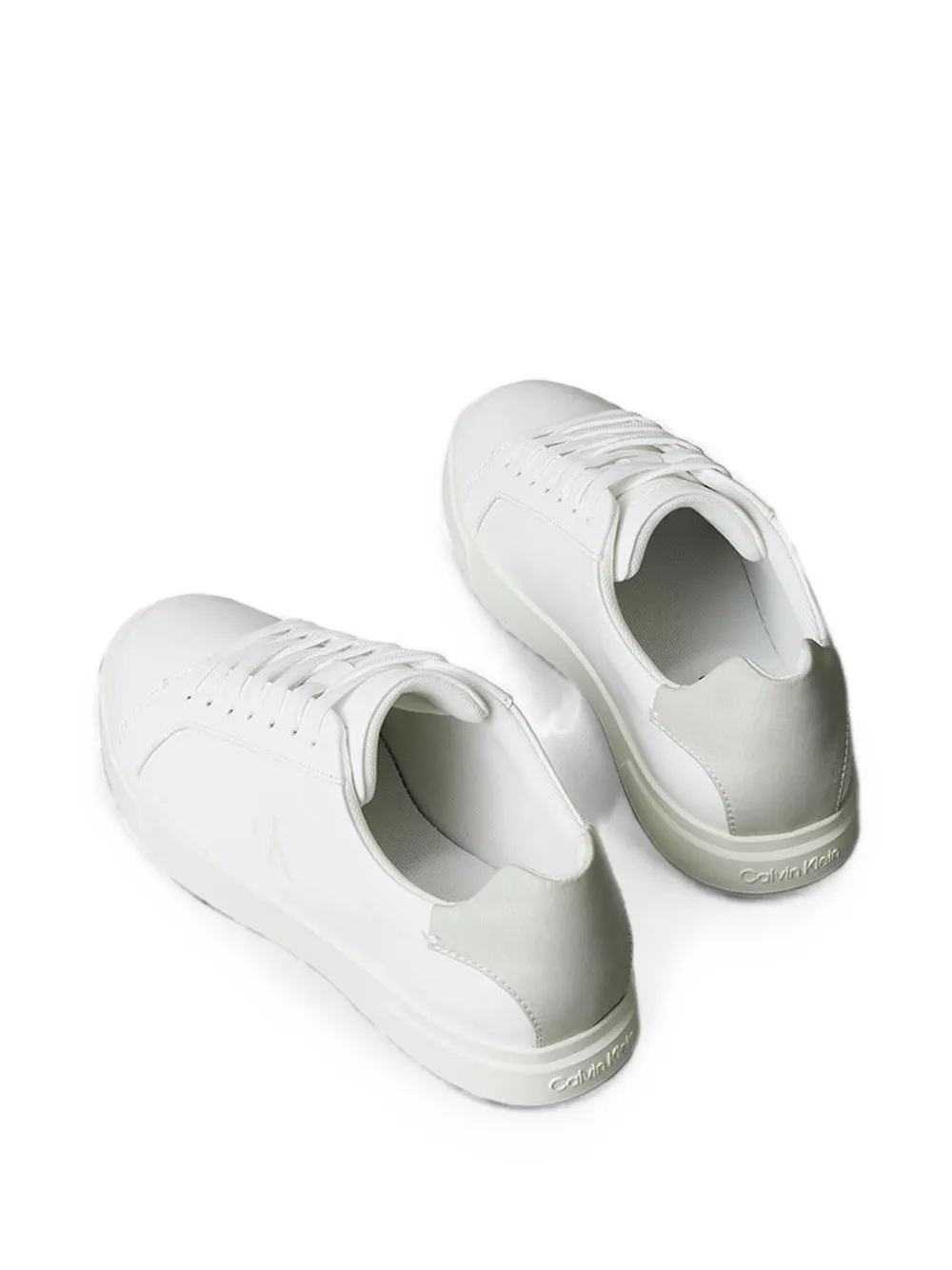 Calvin Klein leather sneakers Wit