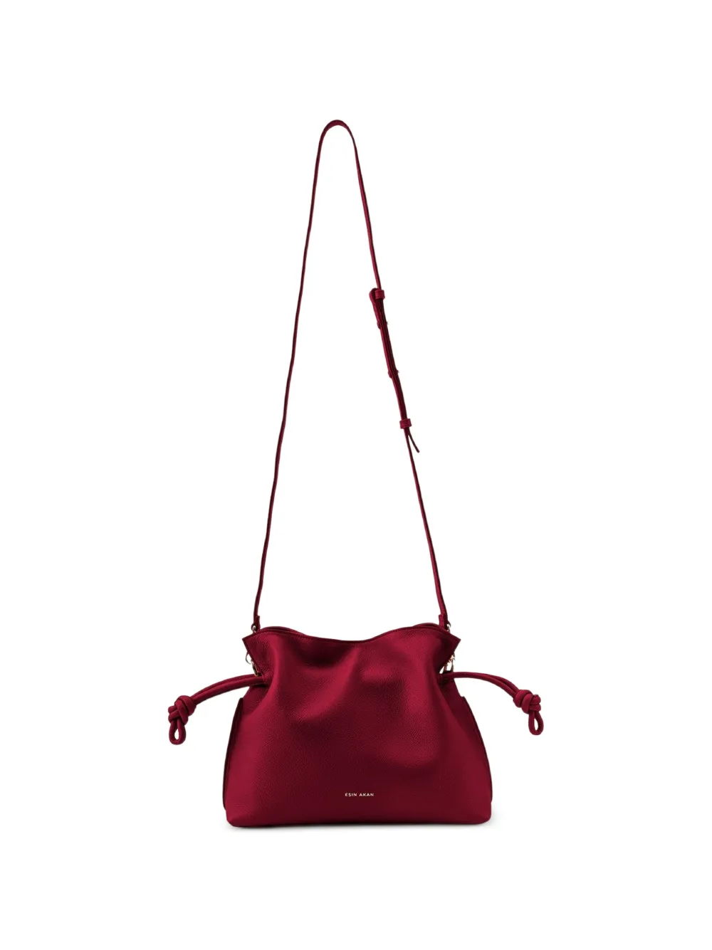 Esin Akan Midi Emma Drawstring Cross Body Bag | Red | FARFETCH