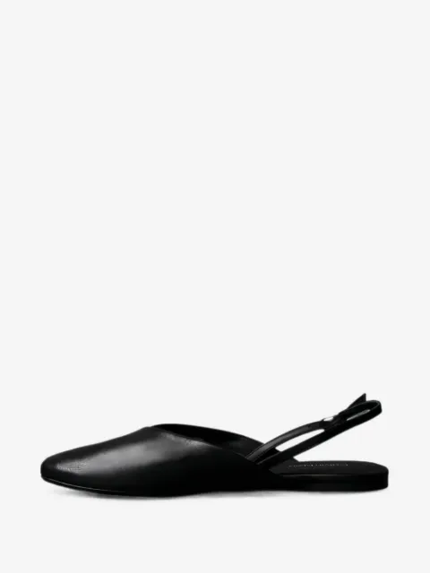 Calvin Klein slingback leather flat pumps