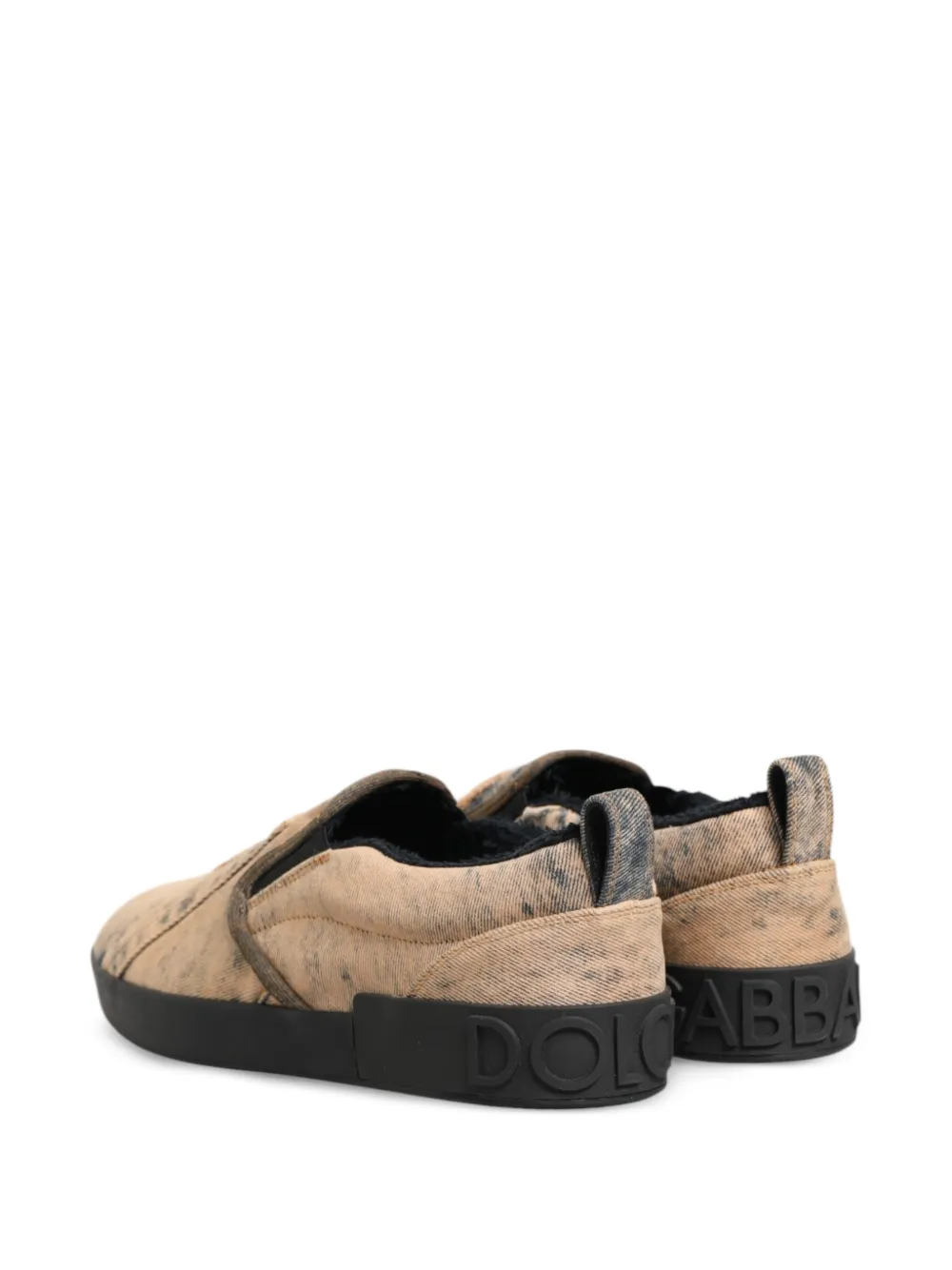 Dolce & Gabbana slip-on sneakers Beige