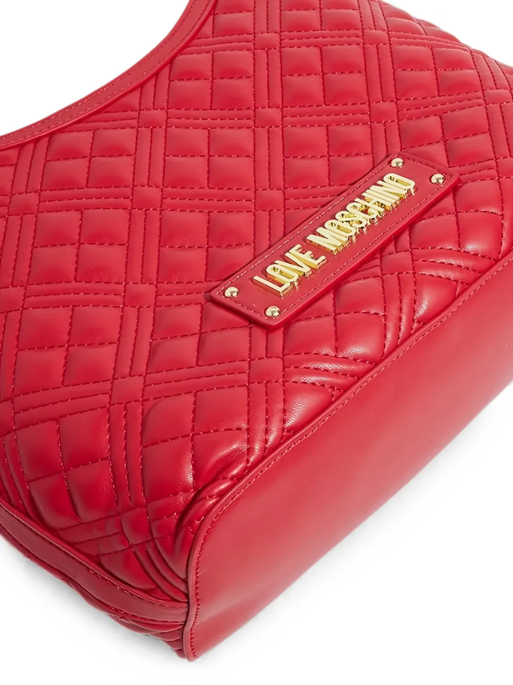 Love Moschino Gewatteerde schoudertas met hartpatroon Rood
