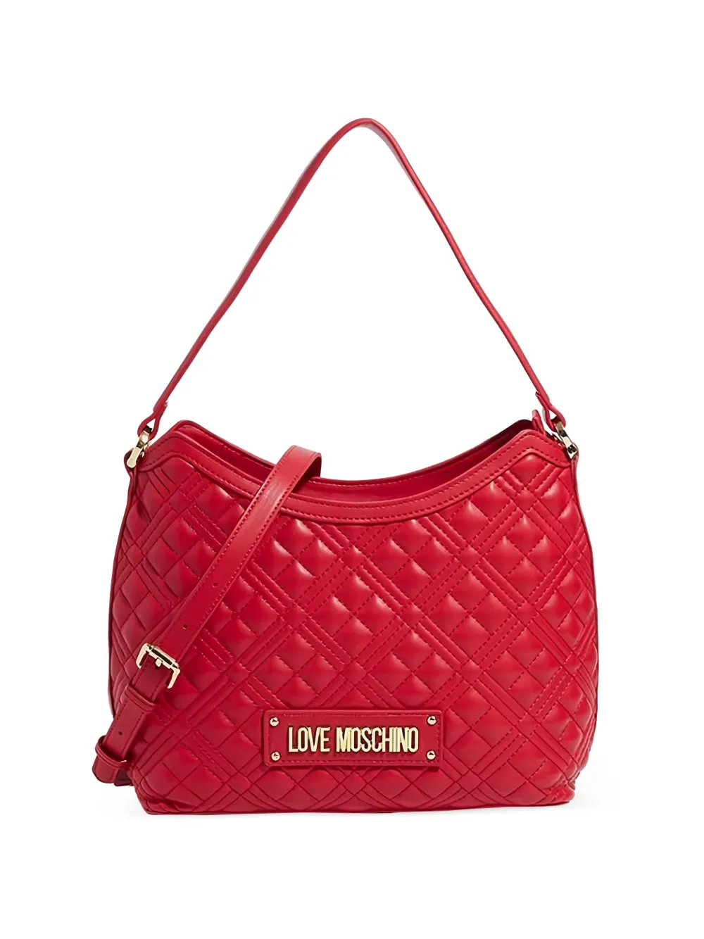 Love Moschino Borsa a spalla trapuntata - Rosso