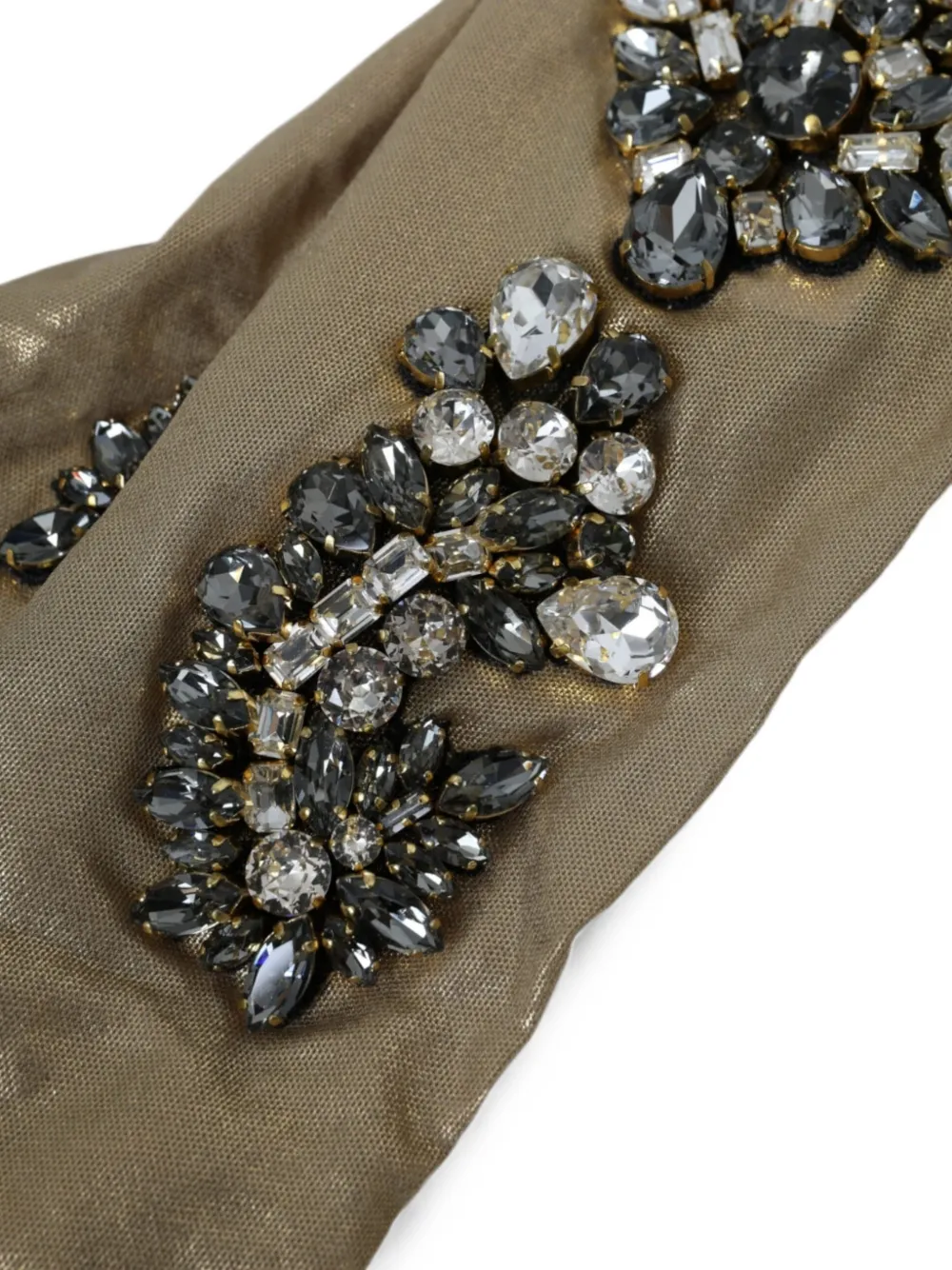 Dolce & Gabbana Handschoenen verfraaid met kristallen Goud