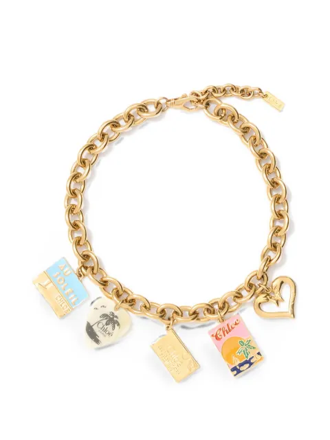 Chloé Postcards charm-embellished necklace
