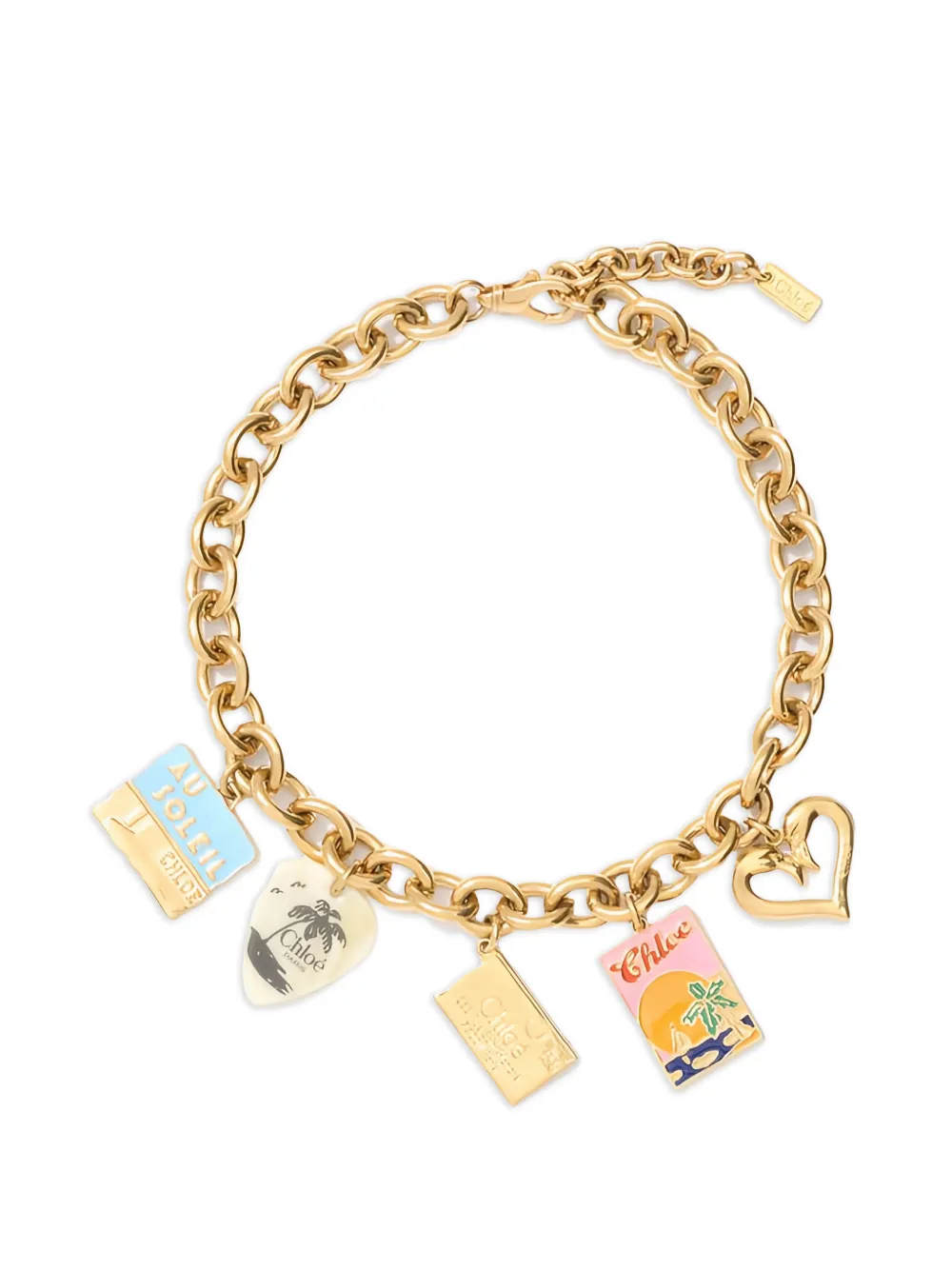 Chloé Collana Postcards con ciondolo - Oro