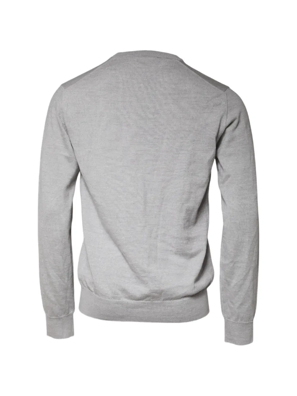 Dolce & Gabbana Trui met geborduurd logo en ronde hals Grijs
