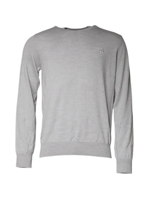 Dolce & Gabbana logo-embroidered crew-neck sweater