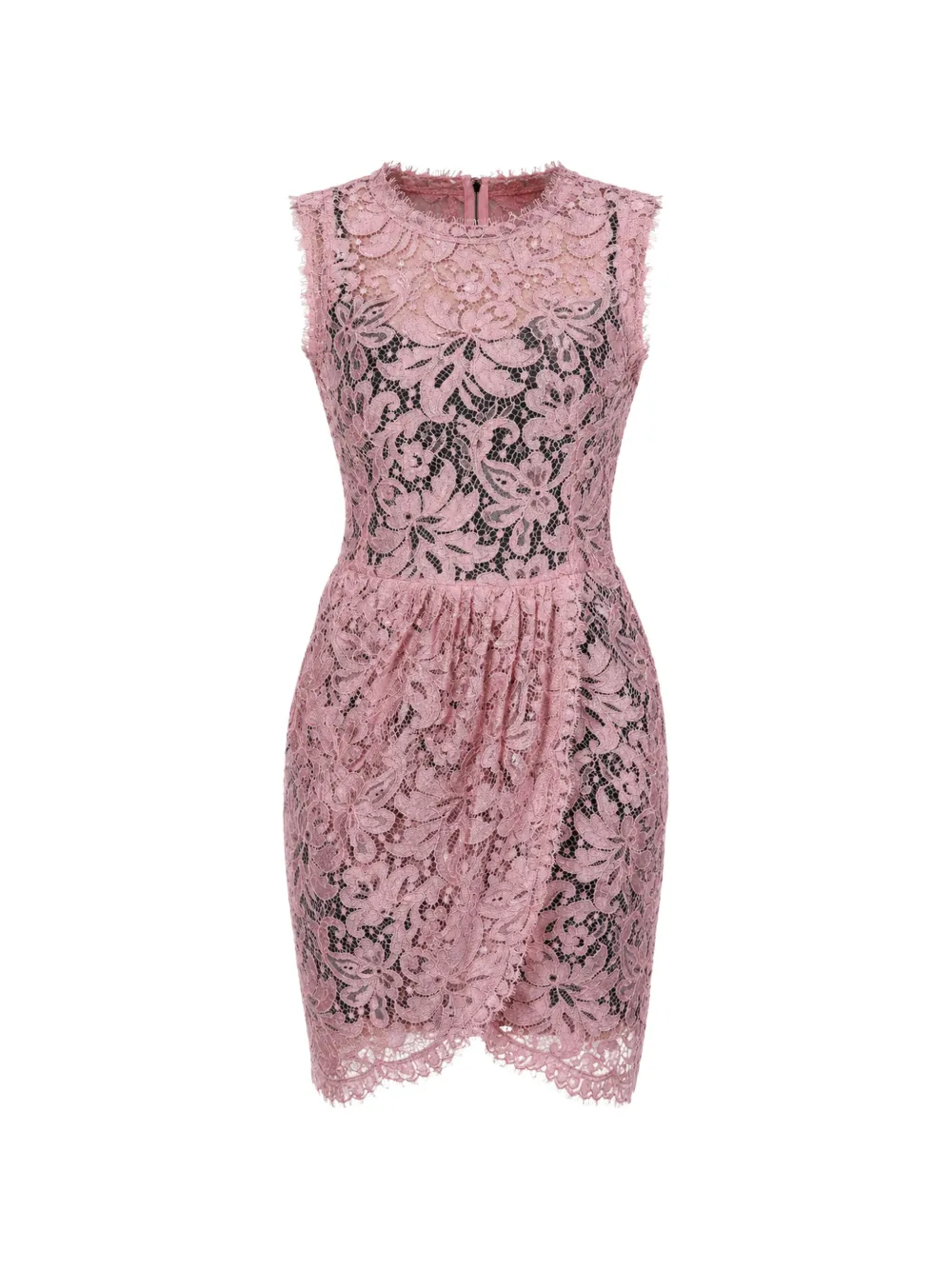 Dolce & Gabbana Abito in pizzo a fiori - Rosa