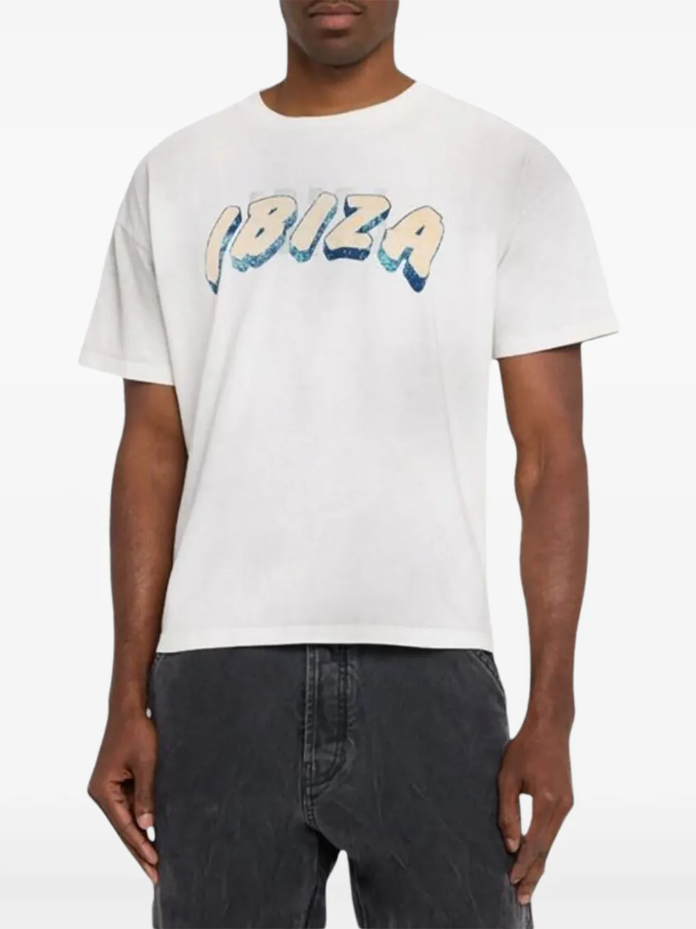 Alchemist Katoenen T-shirt met grafische print Wit