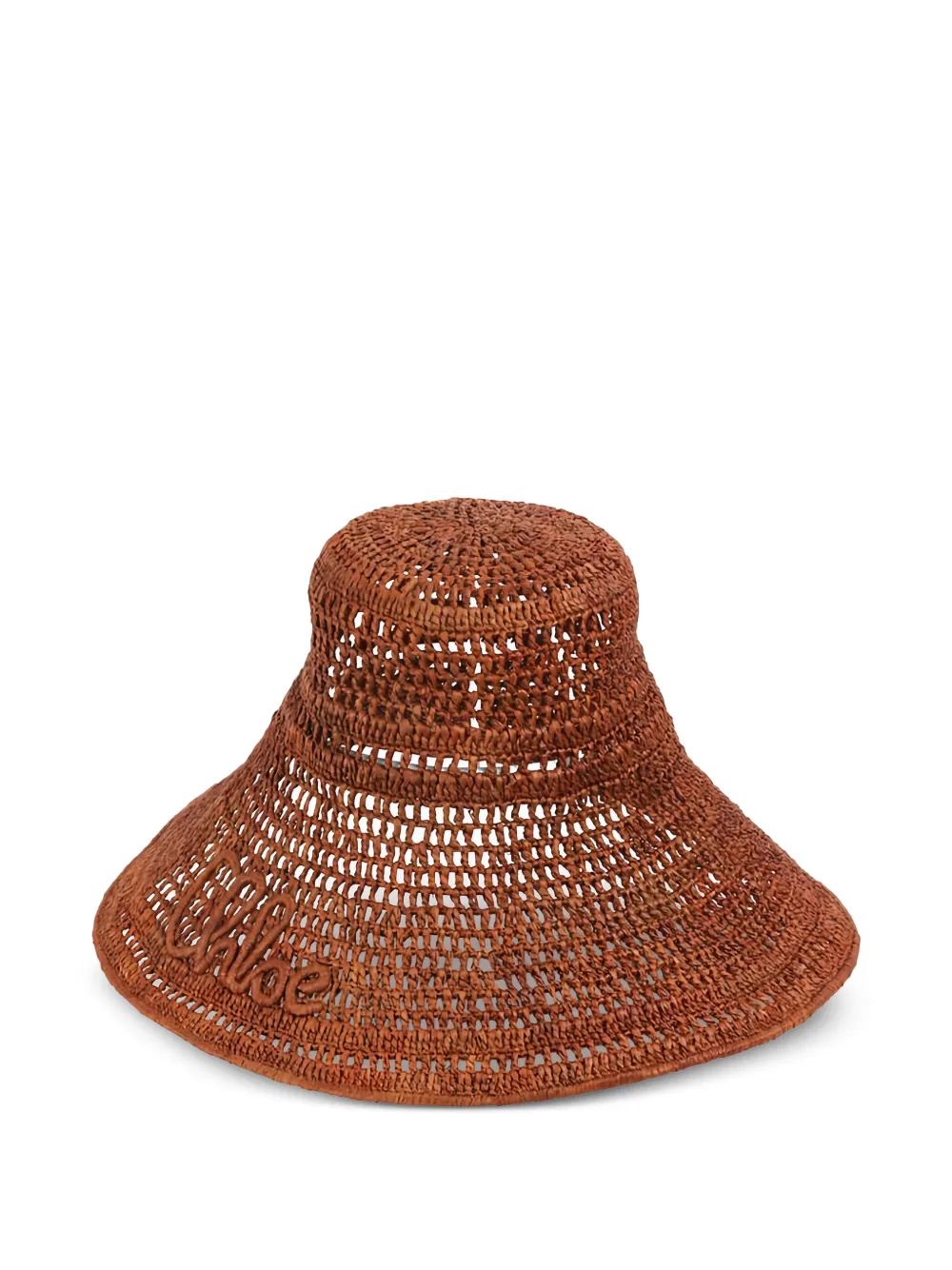 Chloé raffia hat - Marrone