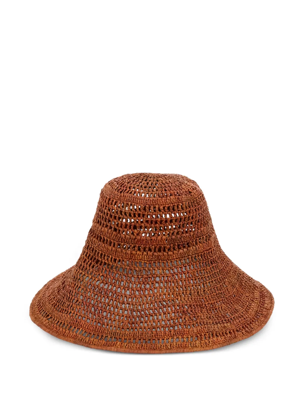 Chloé Raffia hoed Bruin
