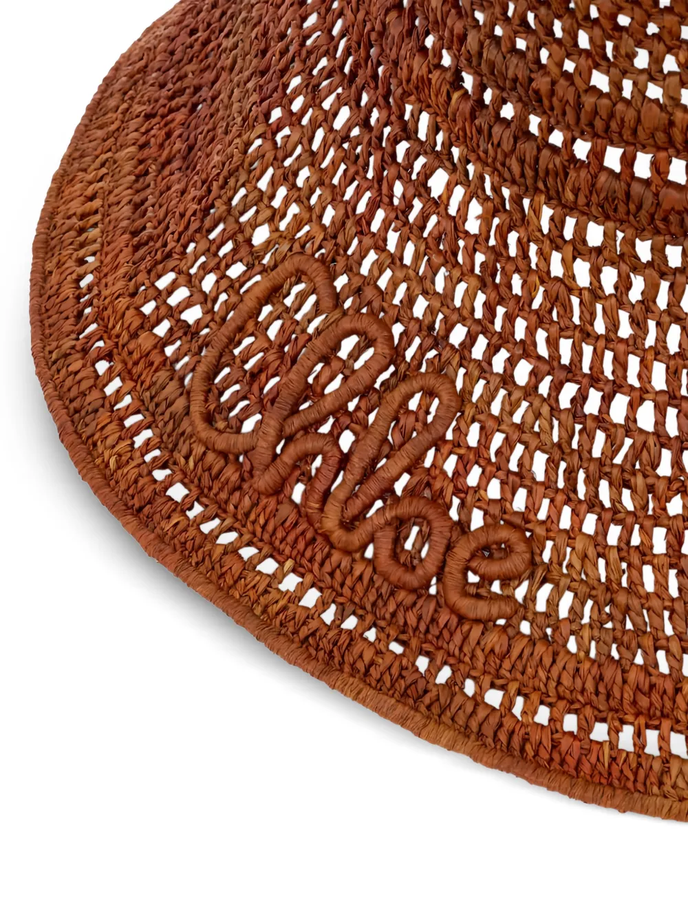 Chloé Raffia hoed Bruin