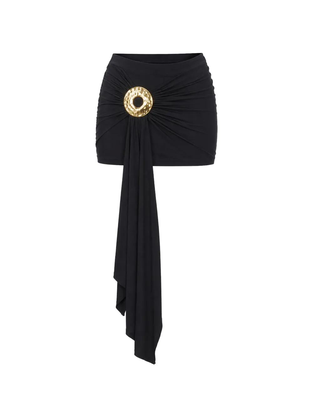 Cult Gaia Minigonna Freesia con ruches - Nero