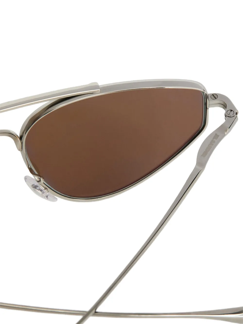 Jil Sander Zonnebril met piloten montuur Zilver