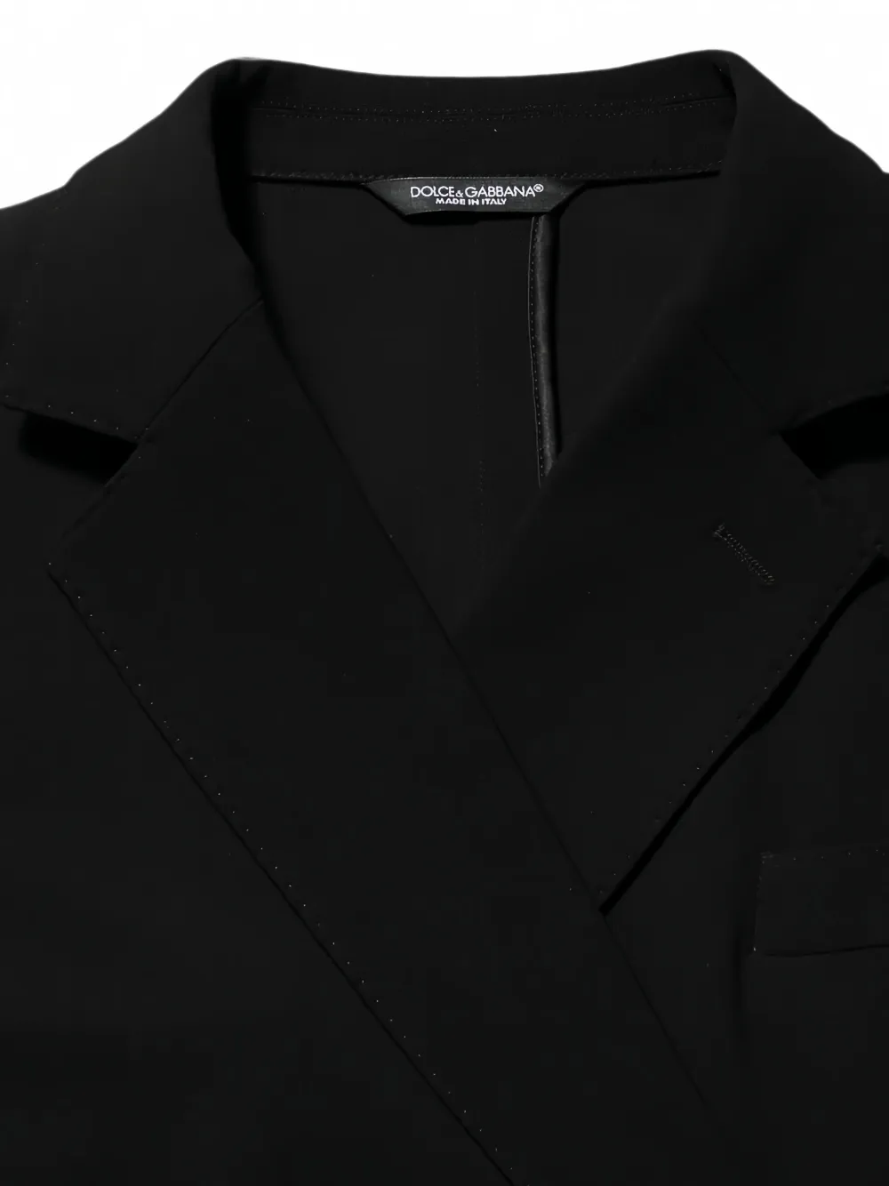 Dolce & Gabbana Blazer met dubbele rij knopen en puntige revers Zwart