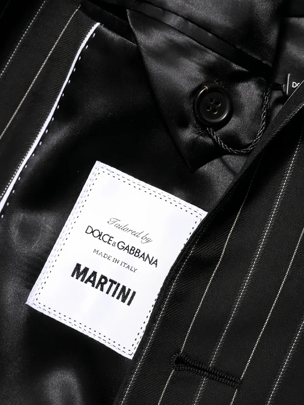 Dolce & Gabbana Martini blazer met krijtstreep Zwart
