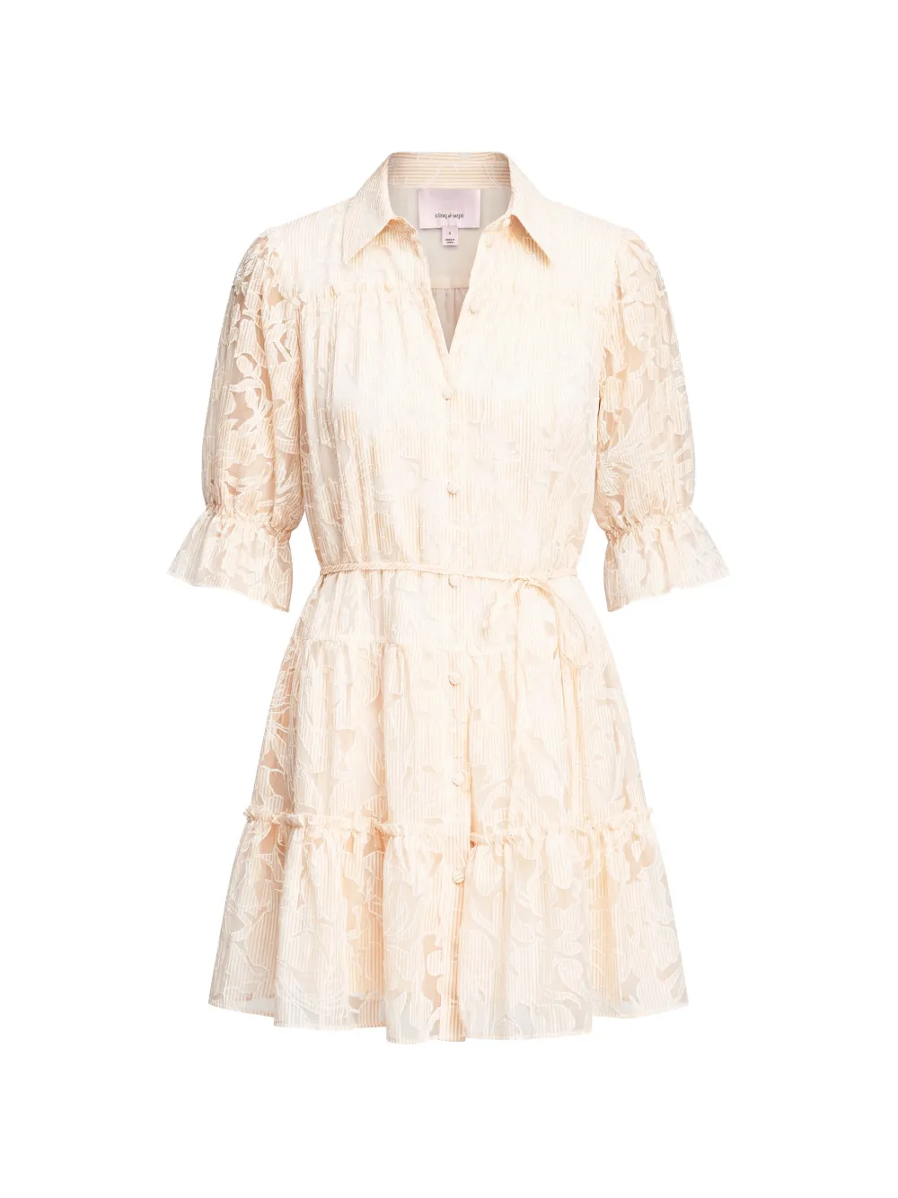 Cinq A Sept Rayla floral-lace mini dress - Neutrals