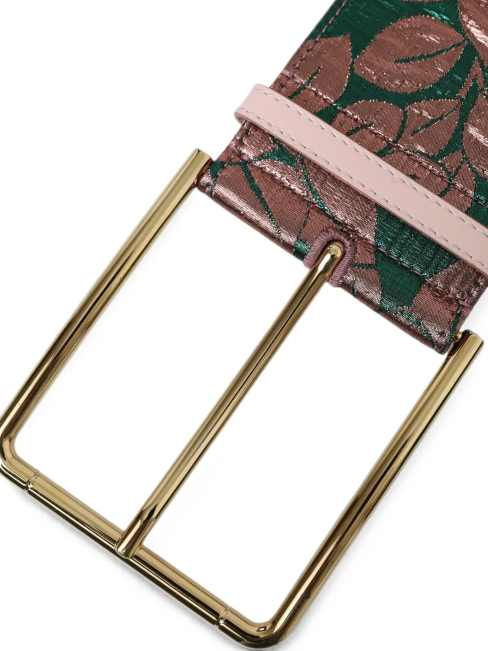 Dolce & Gabbana Riem met bloemen-brokaat Groen