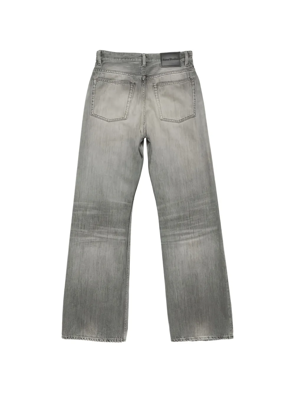 Acne Studios Jeans met logo-patch en vervaagd effect Grijs